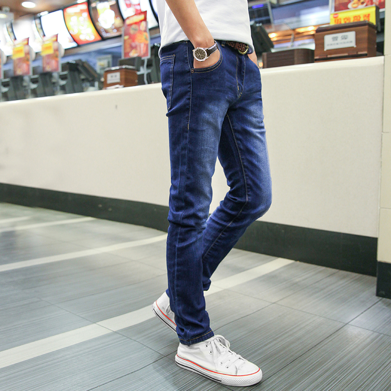 Stretch Slim Fit Skinny Thin Pants Image 2
