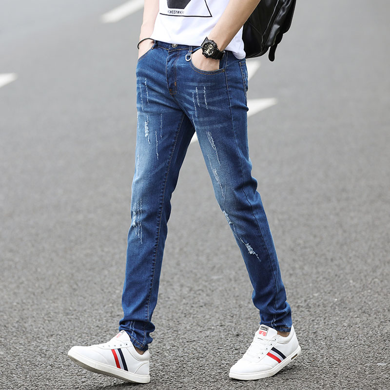 Stretch Slim Fit Skinny Thin Pants Image 7