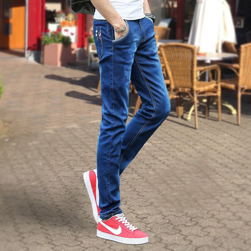 Stretch Slim Fit Skinny Thin Pants Image 8