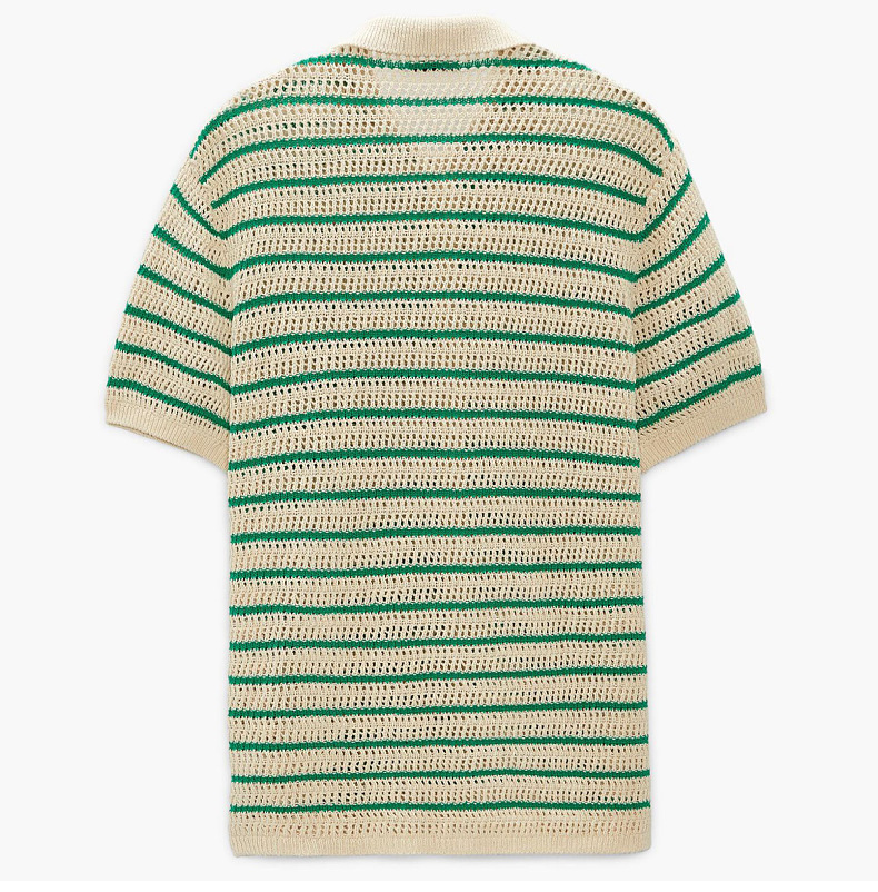Men's Striped Wool Casual Sweater Image 5