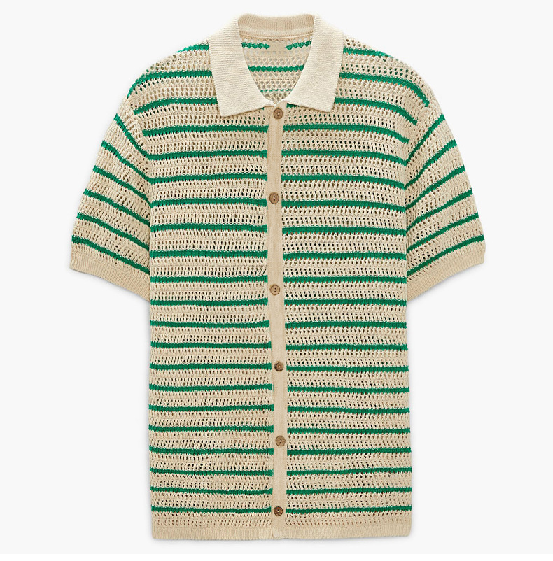 Men's Striped Wool Casual Sweater Image 9