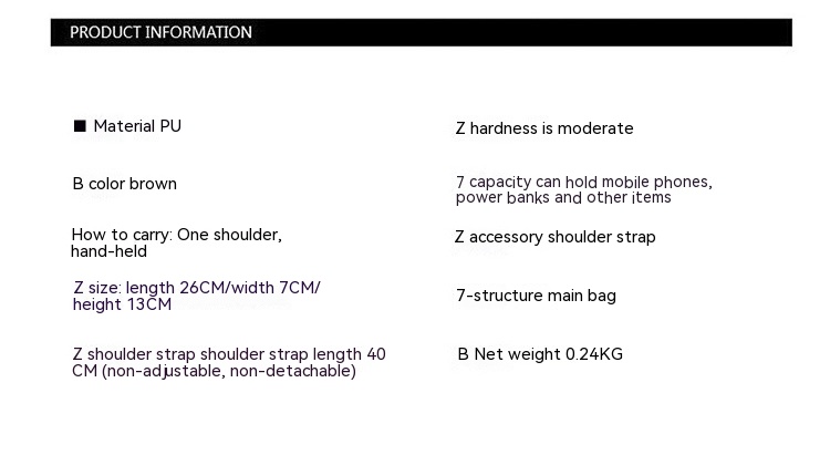 Retro New One-shoulder Portable Rivet Baguette Bag Image 11
