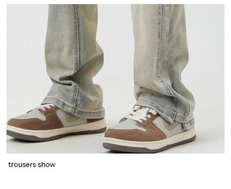 Heavy Washed Yellow Jeans im amerikanischen Stil Bild 3