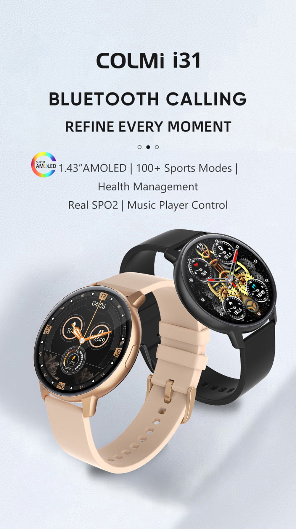 Home Fashion Simple Smart Watch - Blue