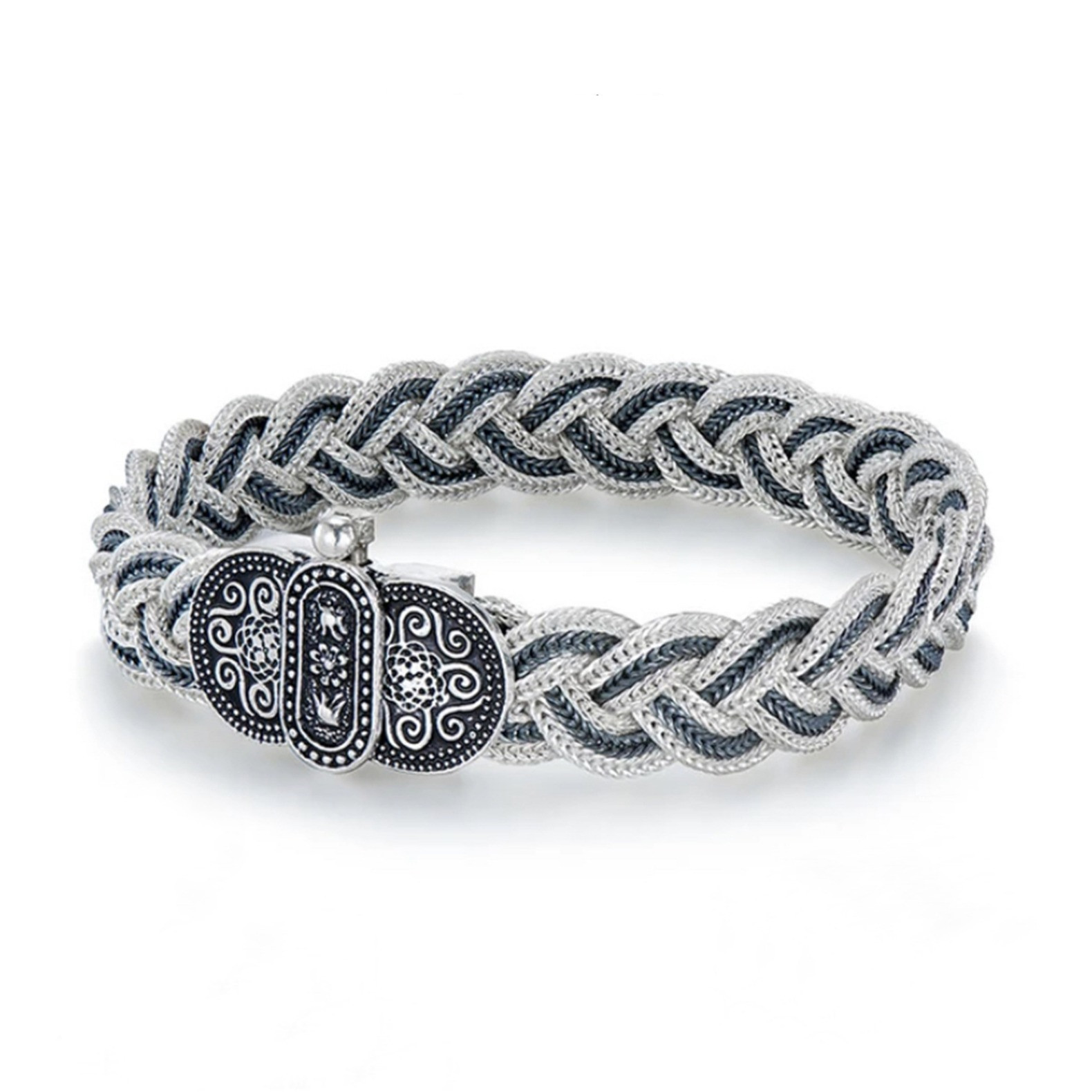 Sterling Silver Vintage Weave Bracelet Image 1