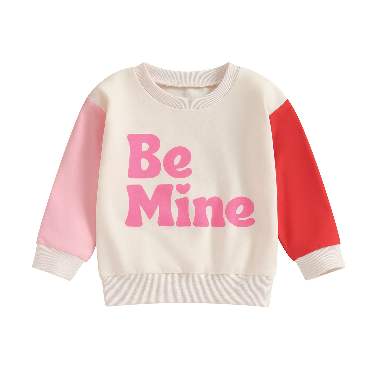 Be Mine Color Block Printed Sweater