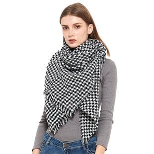 European And American Autumn And Winter Plus-sized Double-sided Qicaigei Scarf Women's Shawl