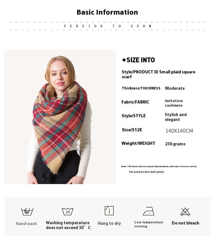 European And American Autumn And Winter Plus-sized Double-sided Qicaigei Scarf Women's Shawl