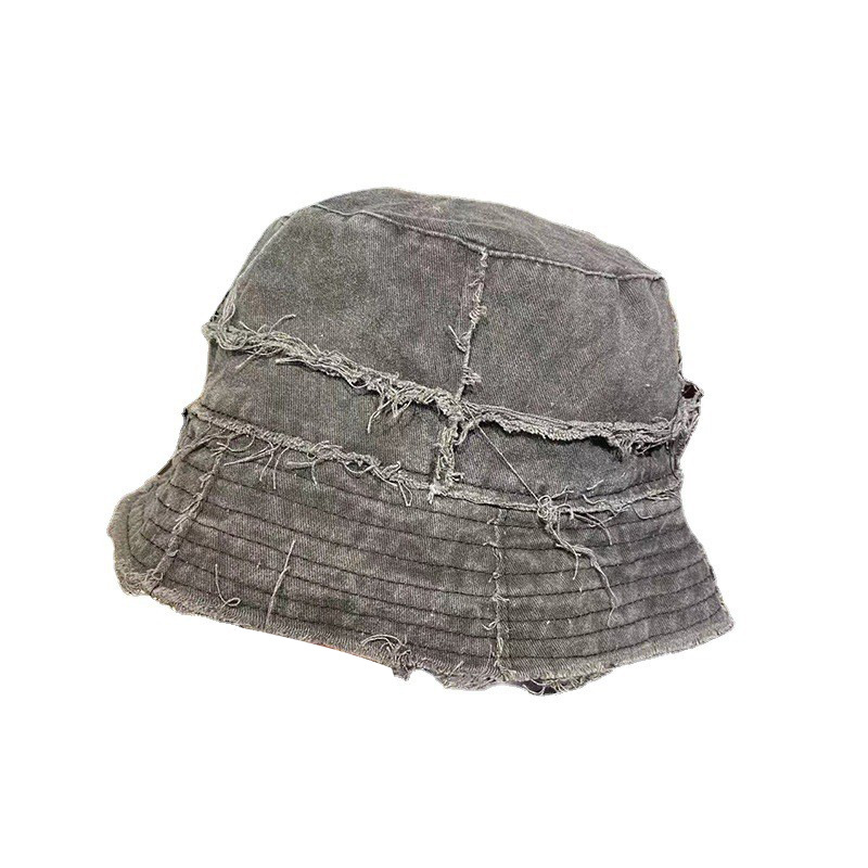 Washed Old Bucket Hat in Orange