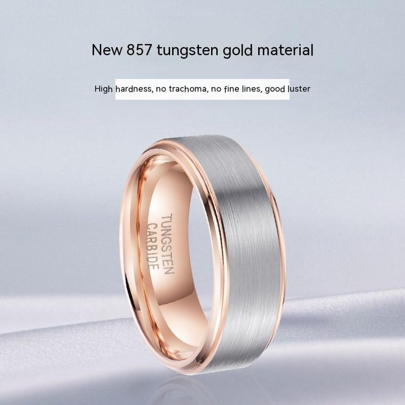 Cold Style Tungsten Gold Ring 1