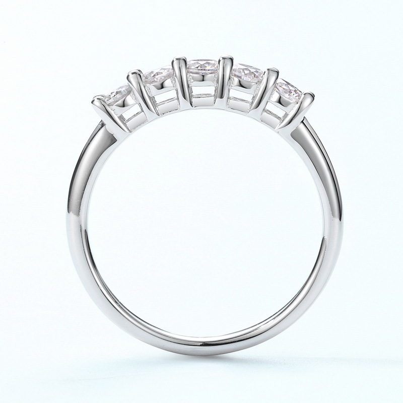 Moissanite Tanabata Valentine's Day Ring Image 1