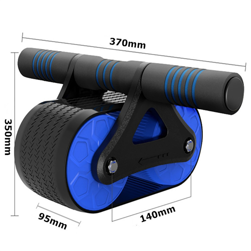 Double Wheel Abdominal Exerciser Women Men Automatic Rebound Ab Wheel Roller Waist Trainer Gym Sports Home Exercise Devices