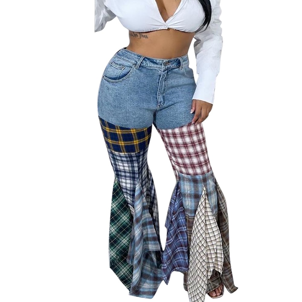 Flared Ruffled Trousers