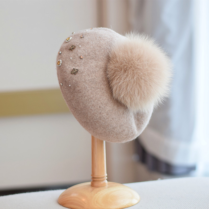 Light Yellow Wool Hat