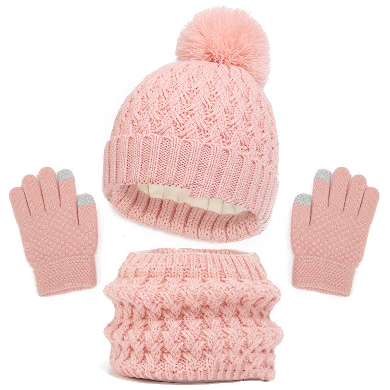 Children's Hat Scarf Gloves Set 3