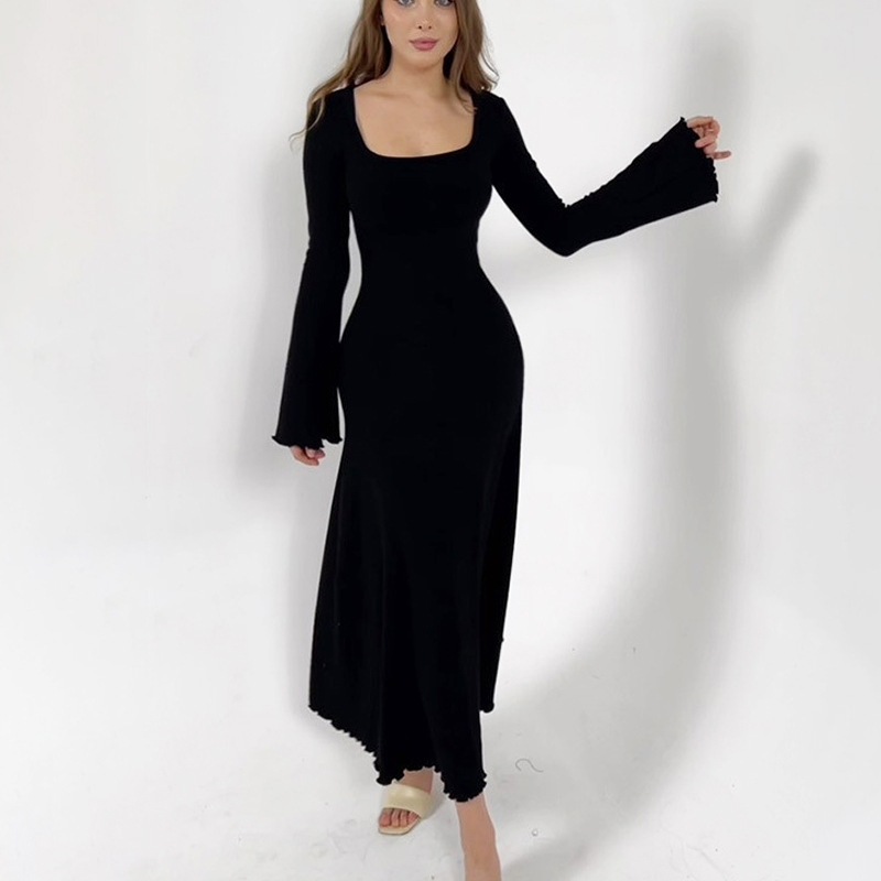 Women's Long-sleeved Knitted Bottoming Dress - Image 2