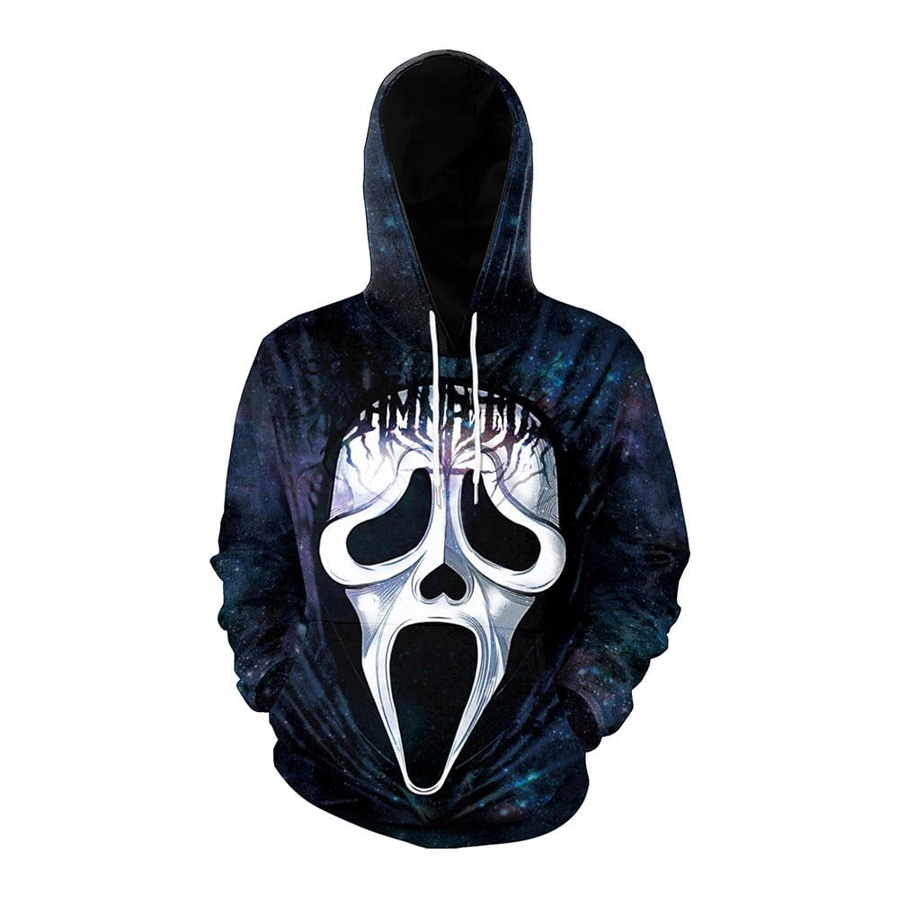Women's Halloween Couple Loose Hooded Sweater 9