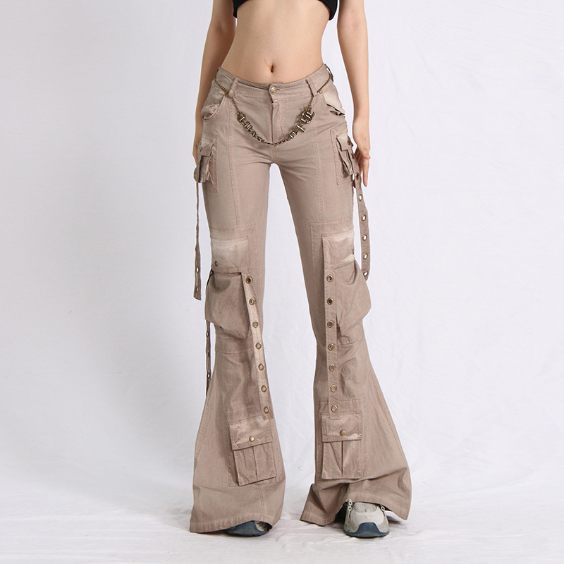 Women's Fashion Casual High Waist Flared Jeans - Image 14