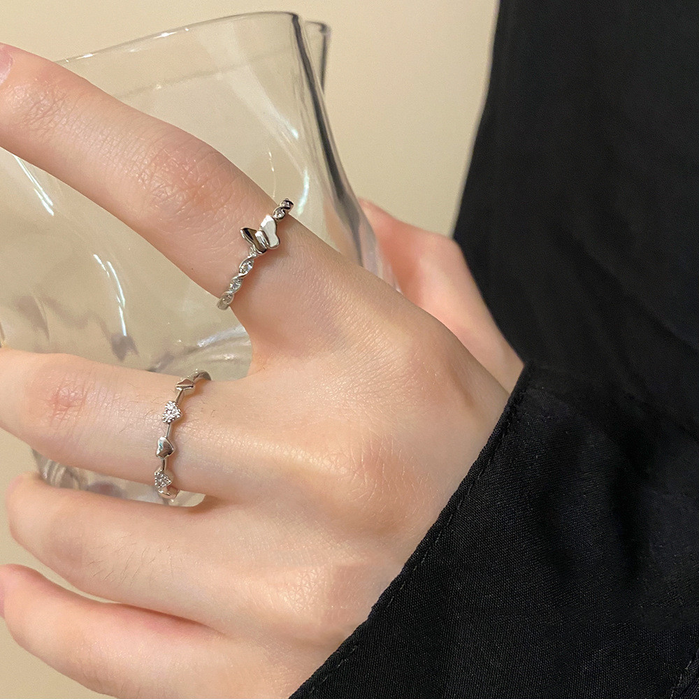 Women's Pearl Zircon Ring 22