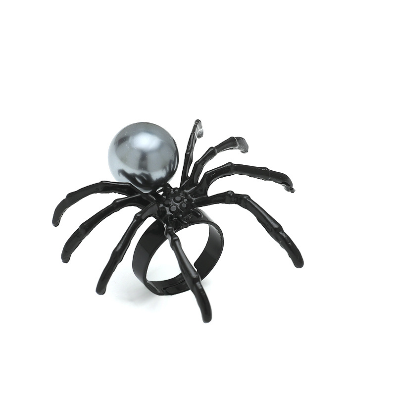 Black Spider Shape Ring