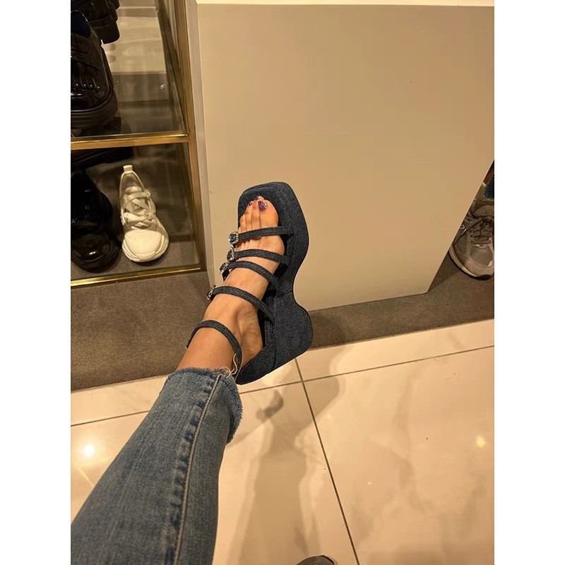 Denim Blue Sandals