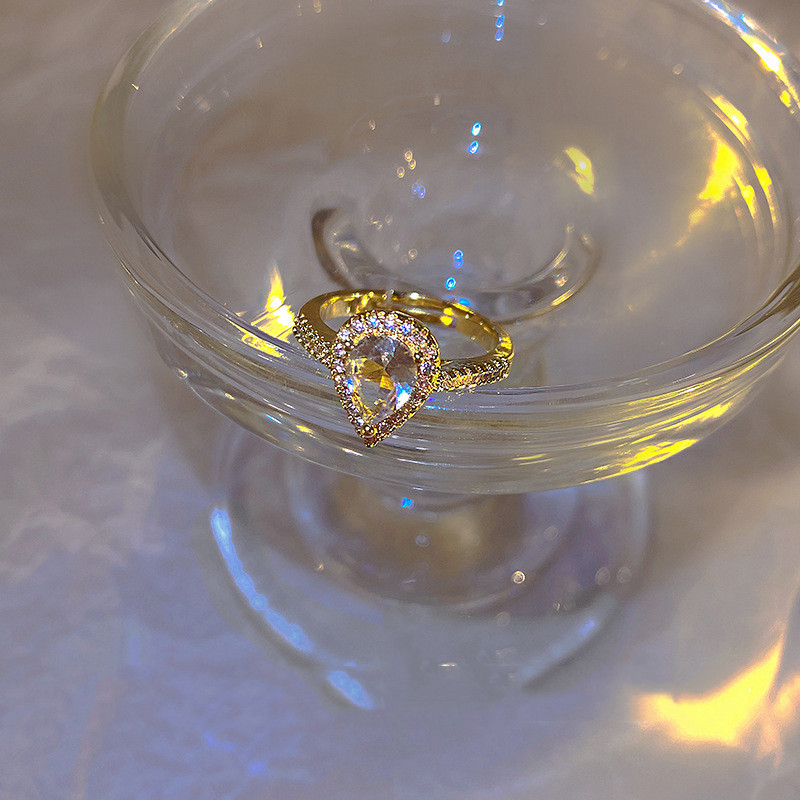 Women's Pearl Zircon Ring 14