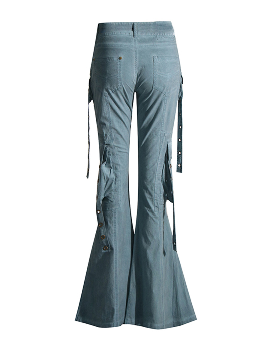 Women's Fashion Casual High Waist Flared Jeans - Image 9