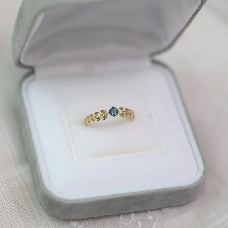 925 Silver Fashion Leaf Ring Image 3