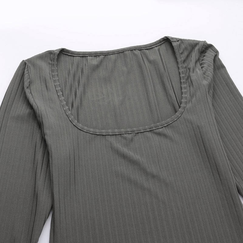 Women's Long-sleeved Knitted Bottoming Dress - Image 5