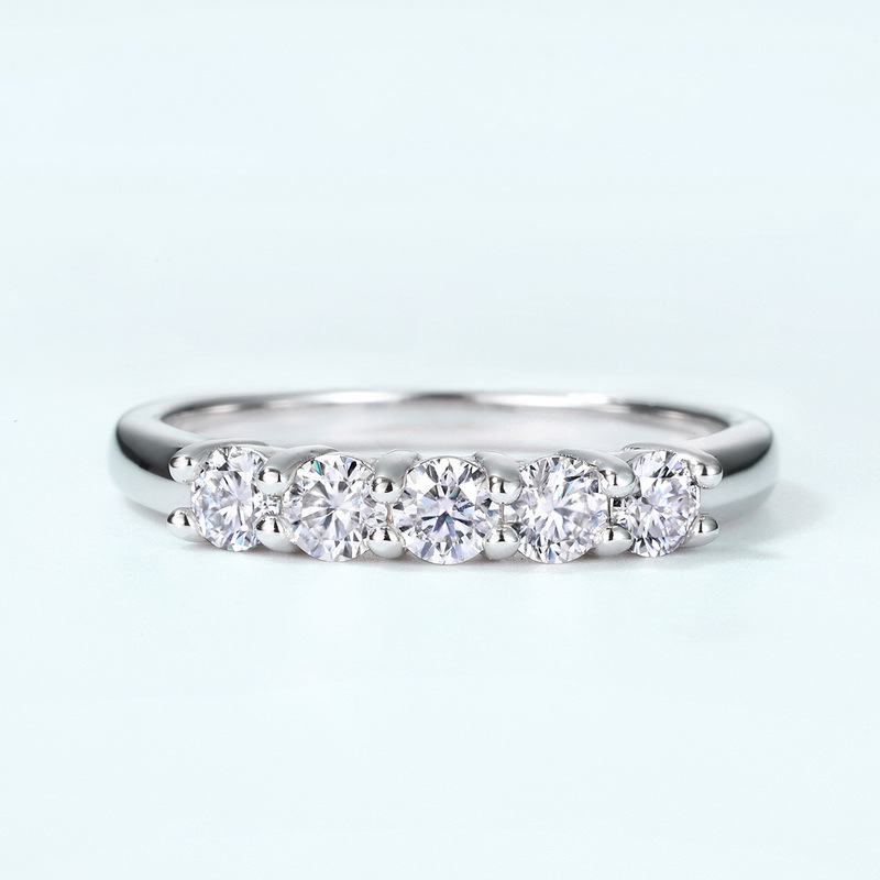 Moissanite Tanabata Valentine's Day Ring Image 5