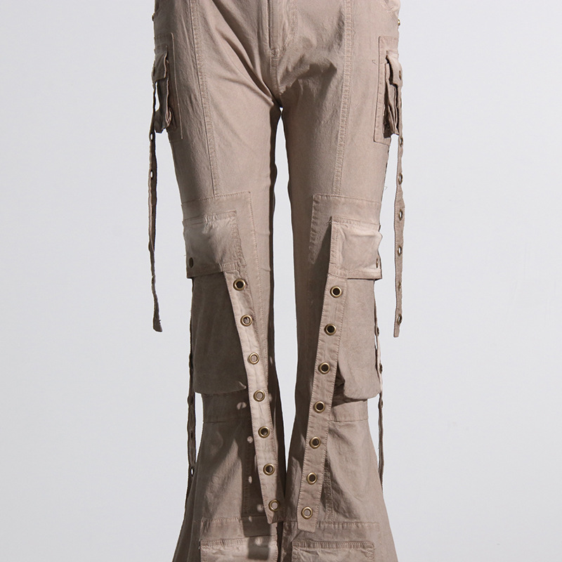 Women's Fashion Casual High Waist Flared Jeans - Image 13