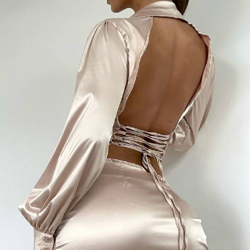 Lapel Dress Image 7