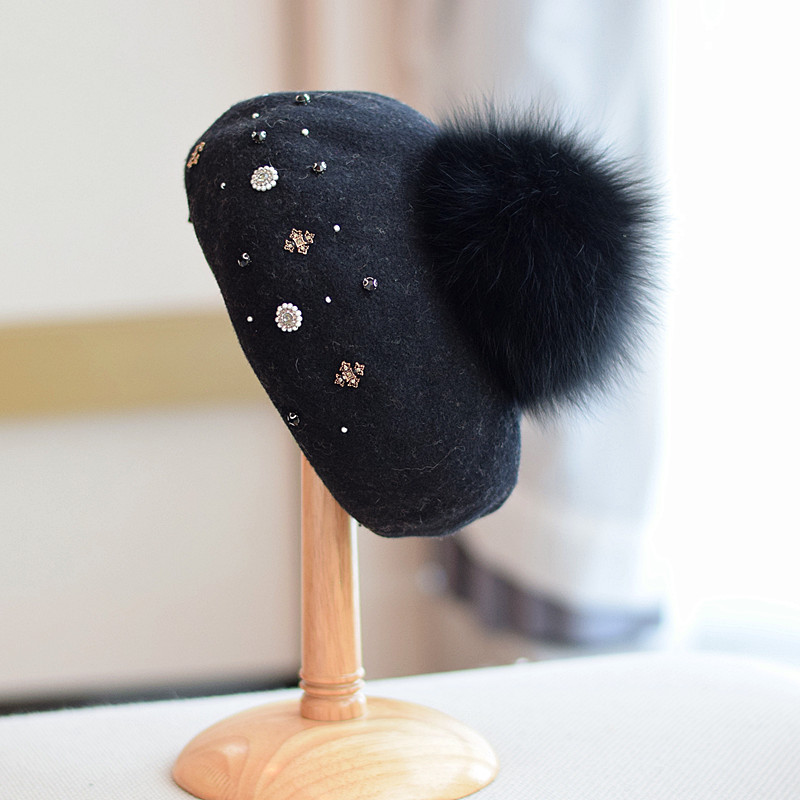 Black Wool Hat