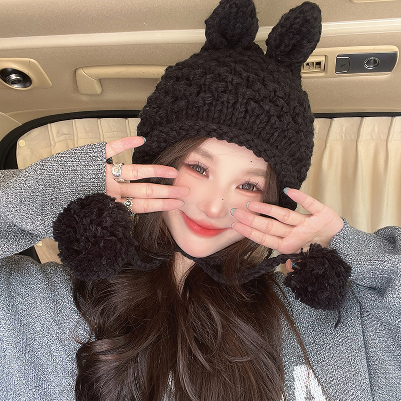 Thermal Knitting Cute Rabbit Ear Hat - Image 6