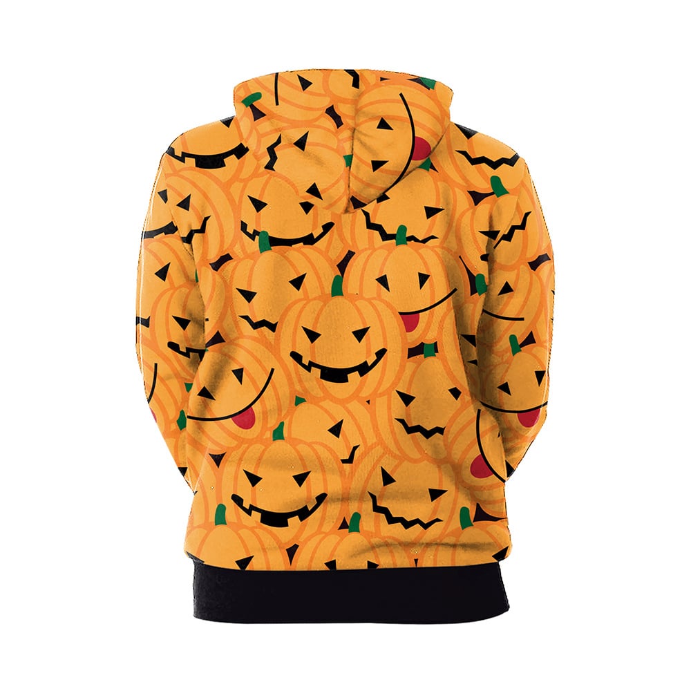 Women's Halloween Couple Loose Hooded Sweater 5