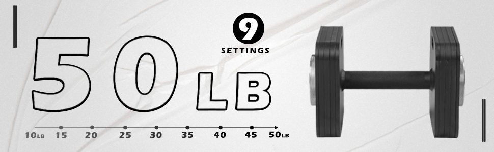 50LB Adjustable Dembbell