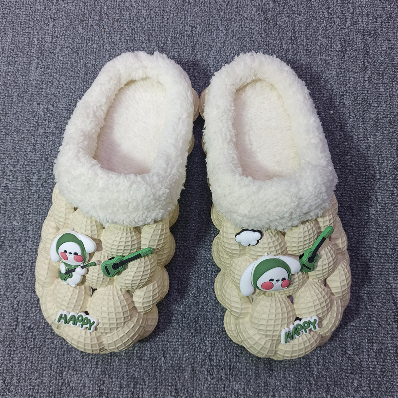 Bone White Slippers