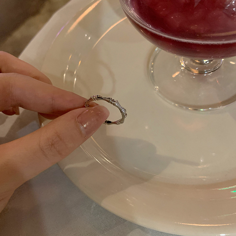 Women's Pearl Zircon Ring 10