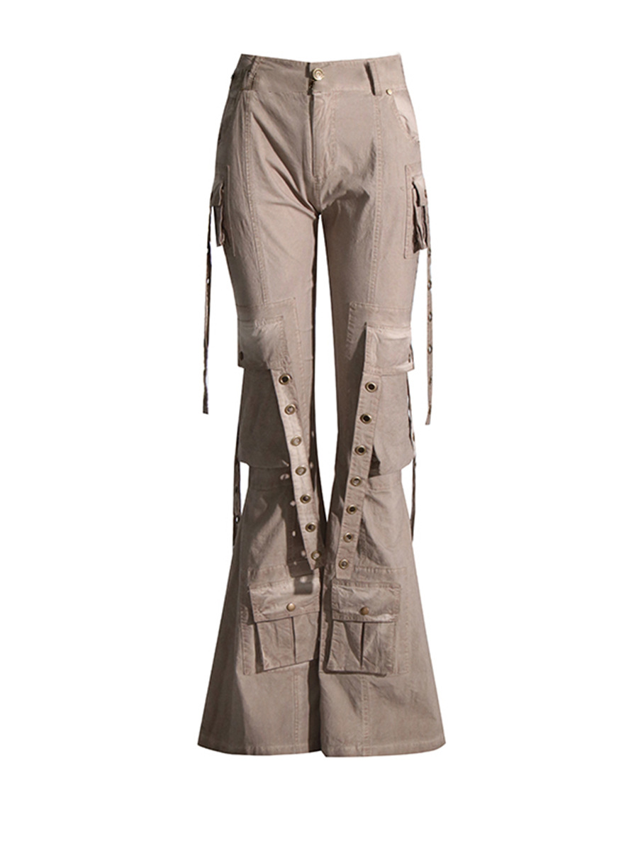 Women's Fashion Casual High Waist Flared Jeans - Image 11