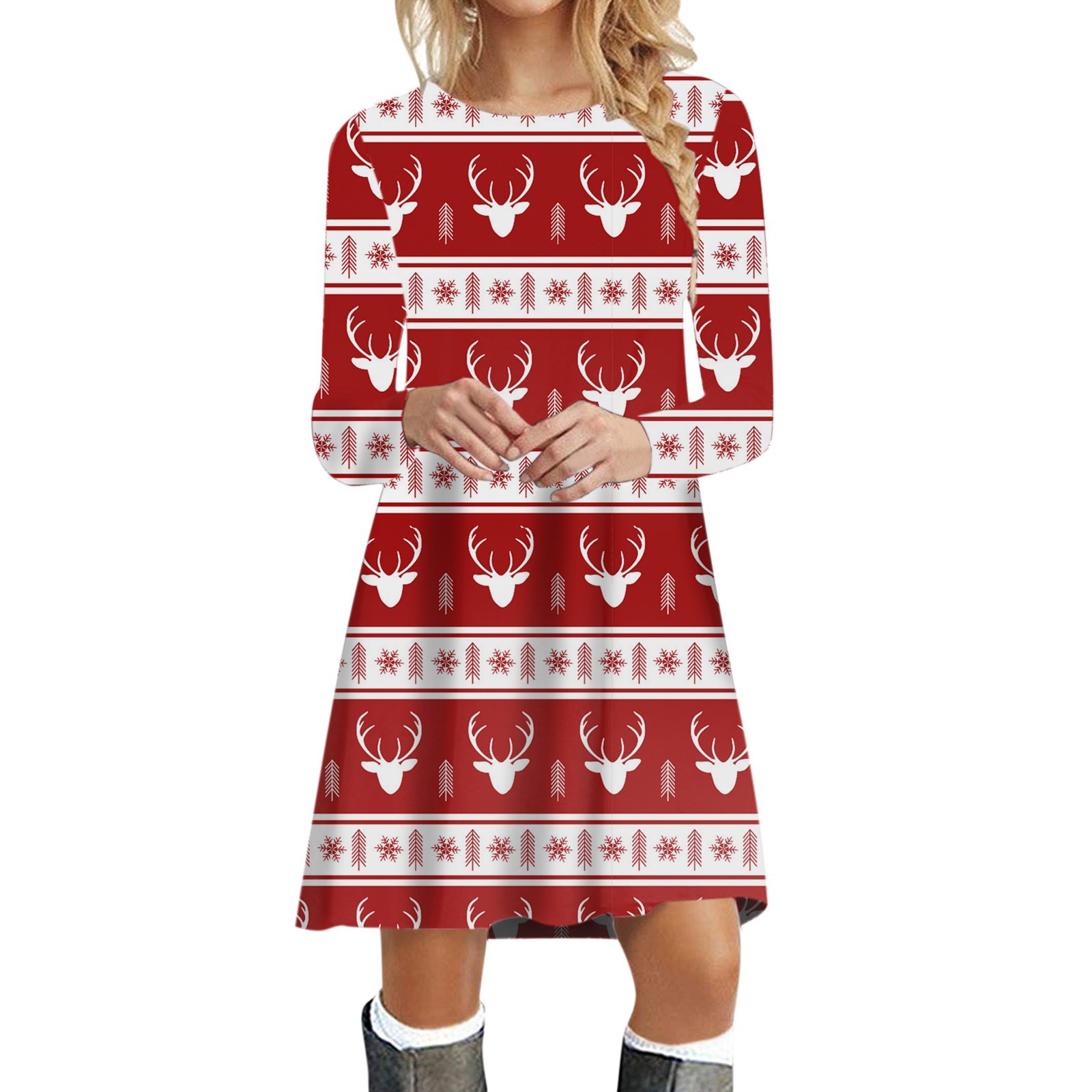 Women's Christmas Party Dress Image 4
