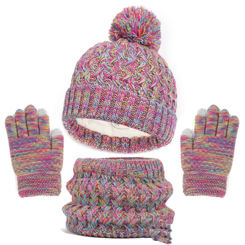 Children's Hat Scarf Gloves Set 6