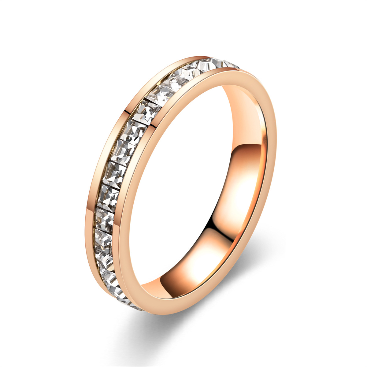 Small Square Diamond Full Diamond Starry Ring 4