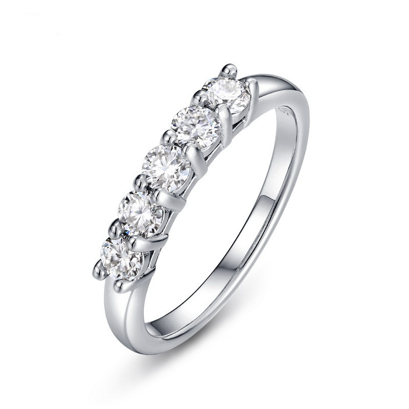 Moissanite Tanabata Valentine's Day Ring Image 3