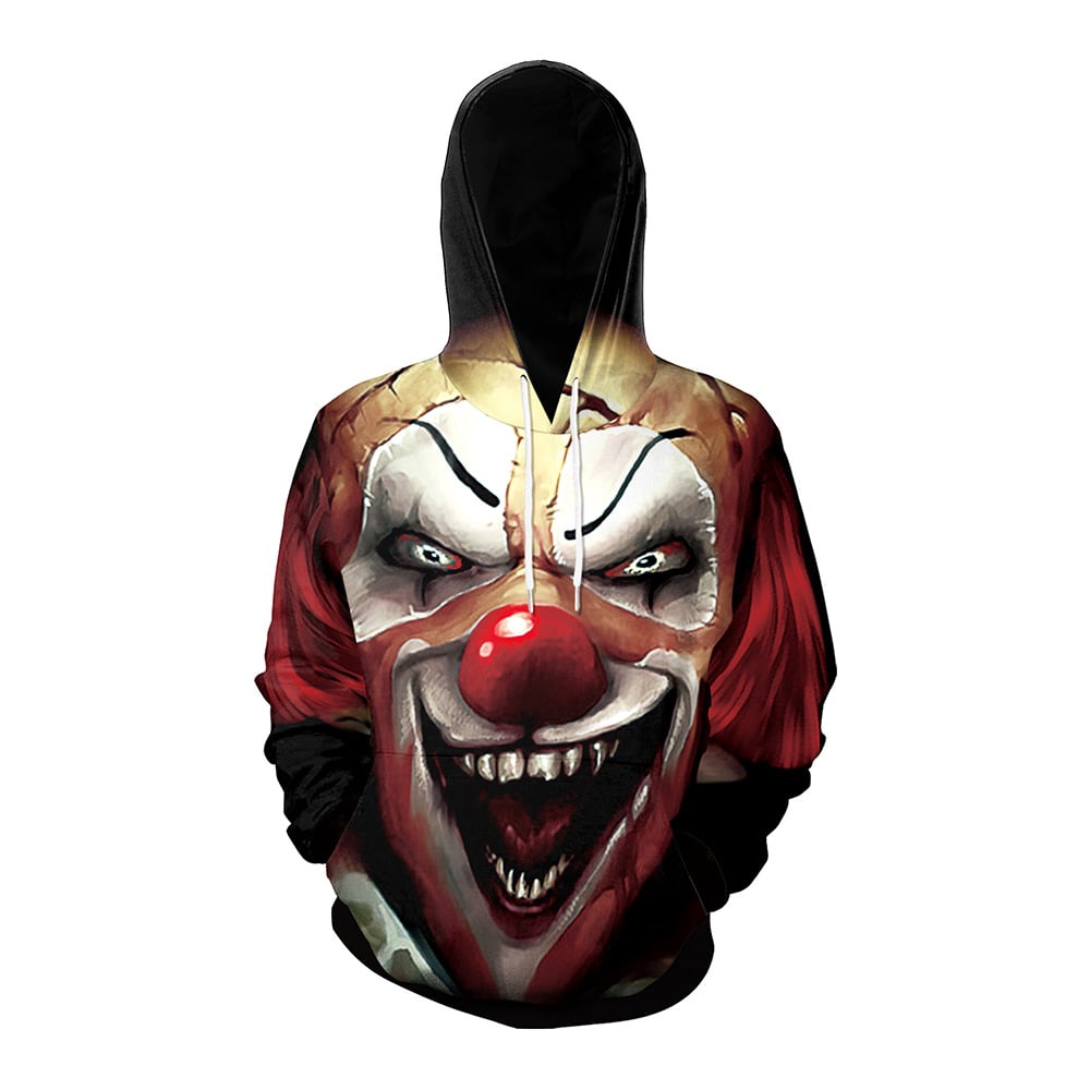 Women's Halloween Couple Loose Hooded Sweater 7