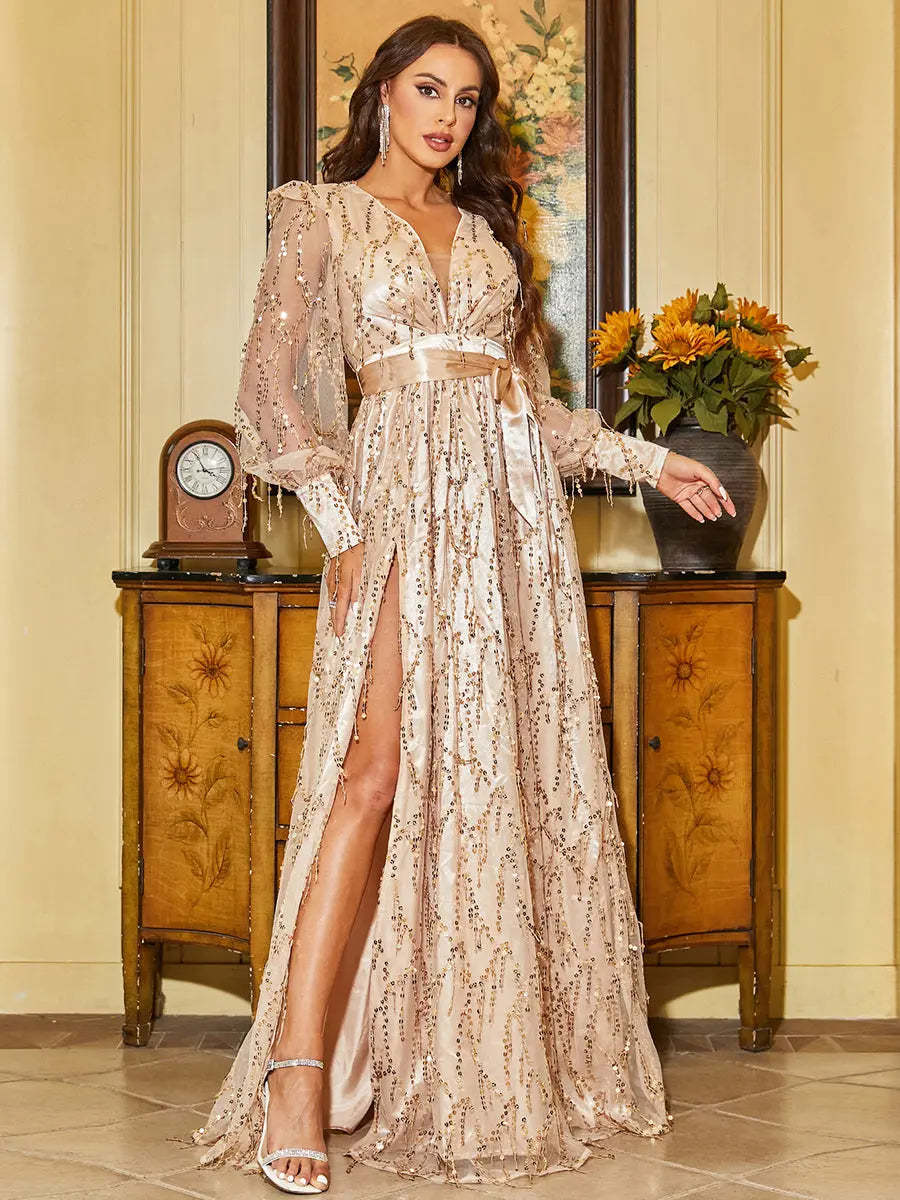 Sequined Evening Dress 8