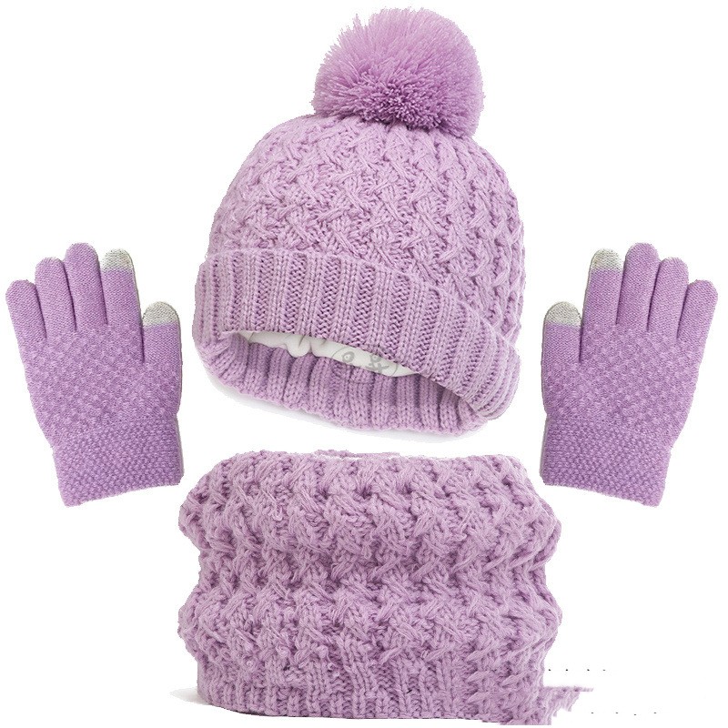 Children's Hat Scarf Gloves Set 2