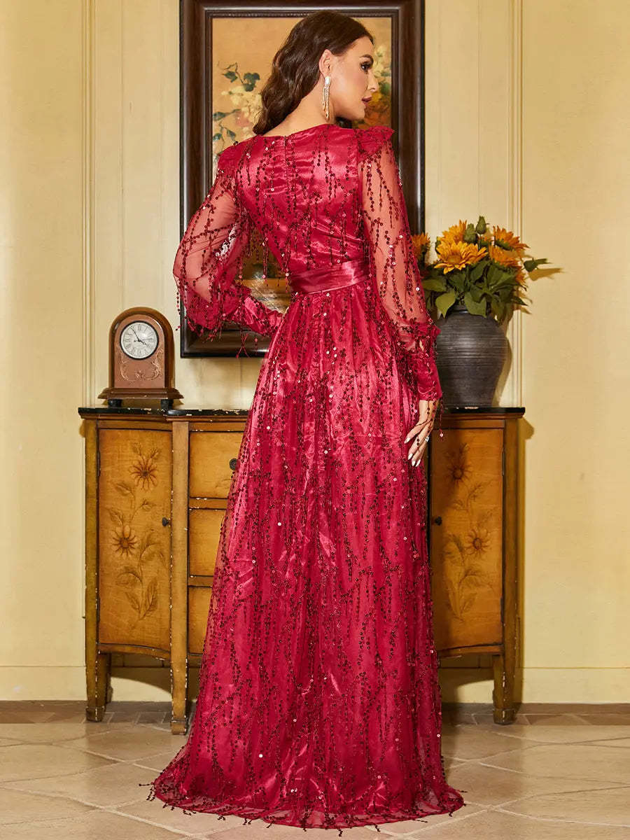 Sequined Evening Dress 15