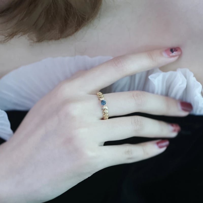 925 Silver Fashion Leaf Ring Image 5