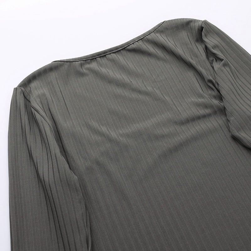 Women's Long-sleeved Knitted Bottoming Dress - Image 3