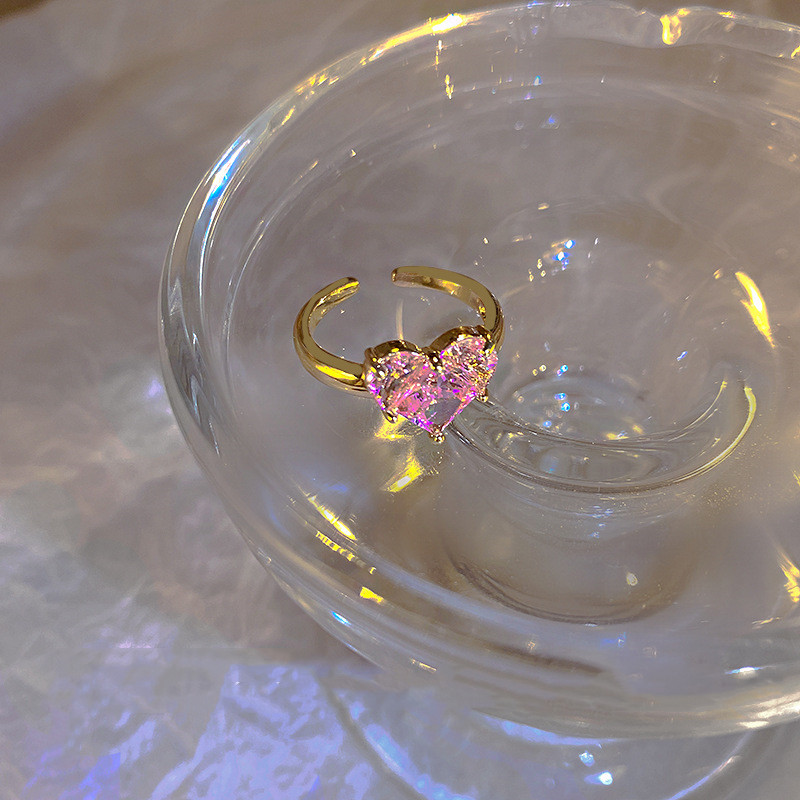 Women's Pearl Zircon Ring 19